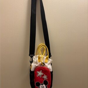 Disney Mickey Mouse Stars Water Bottle Holder Crossbody Bag